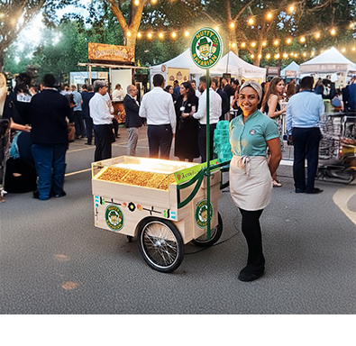 Nutty Bavarian em festas e eventos